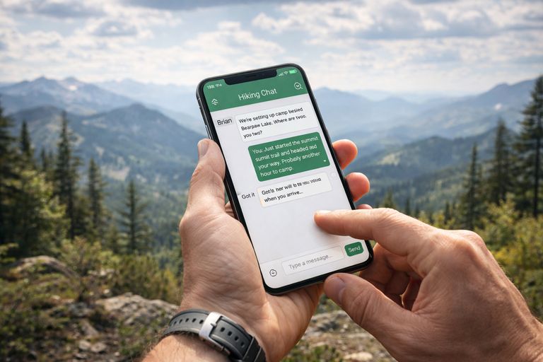 In-trip messaging for coordinating with your hiking group
