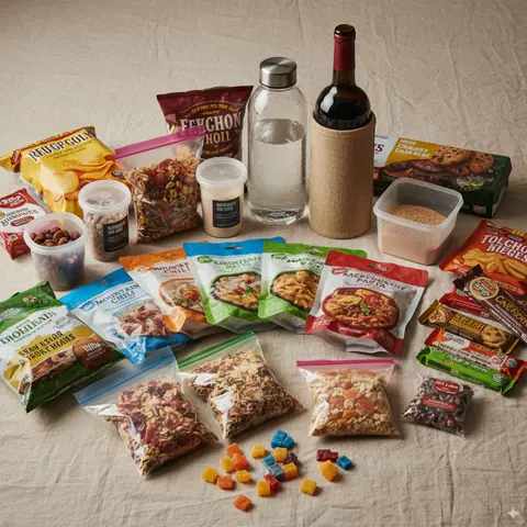 Trail food and calorie tracking for hiking trips