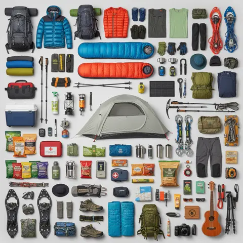 Outdoor gear database with real-world weights and specs